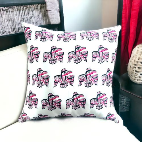 Blush Silks Haida RAVEN Cushion Cover- Lyle Campbell Collection