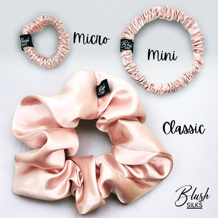 NEW Blush Silks Micro Mini Scrunchie Sets