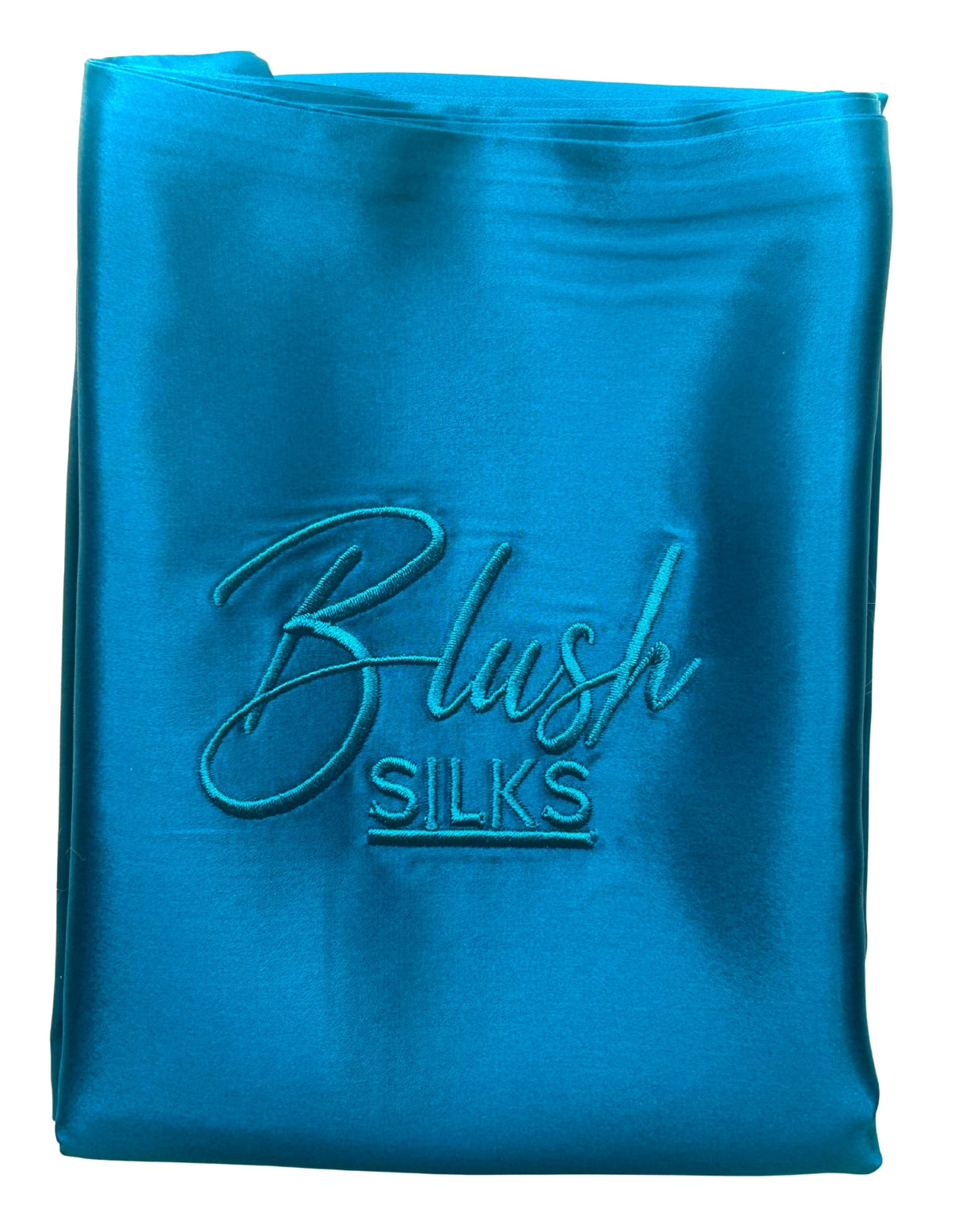 NEW Blush Silks 100% Pure Mulberry Silk Pillowcase - Cobalt