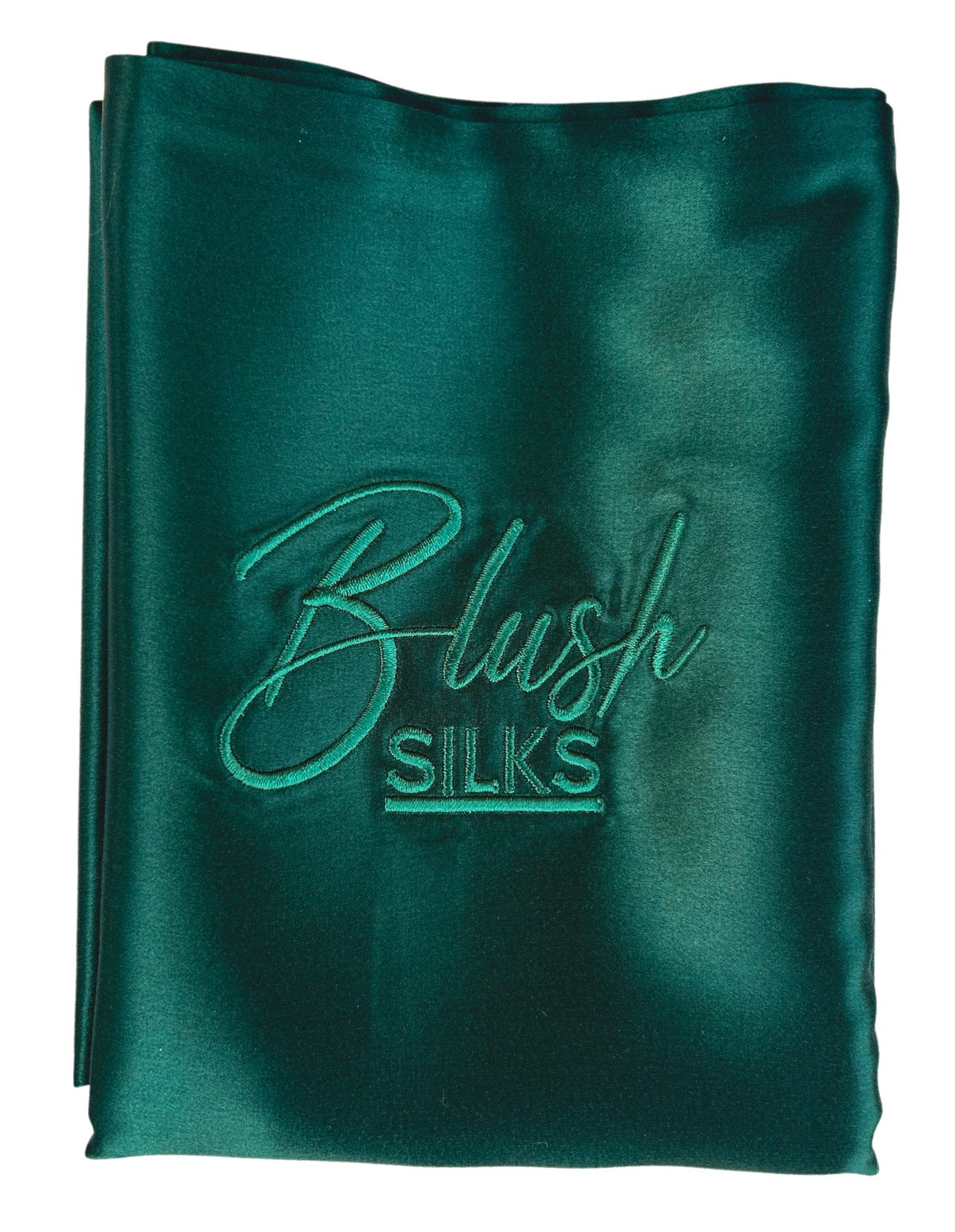 NEW Blush Silks 100% Pure Mulberry Silk Pillowcase - Emerald