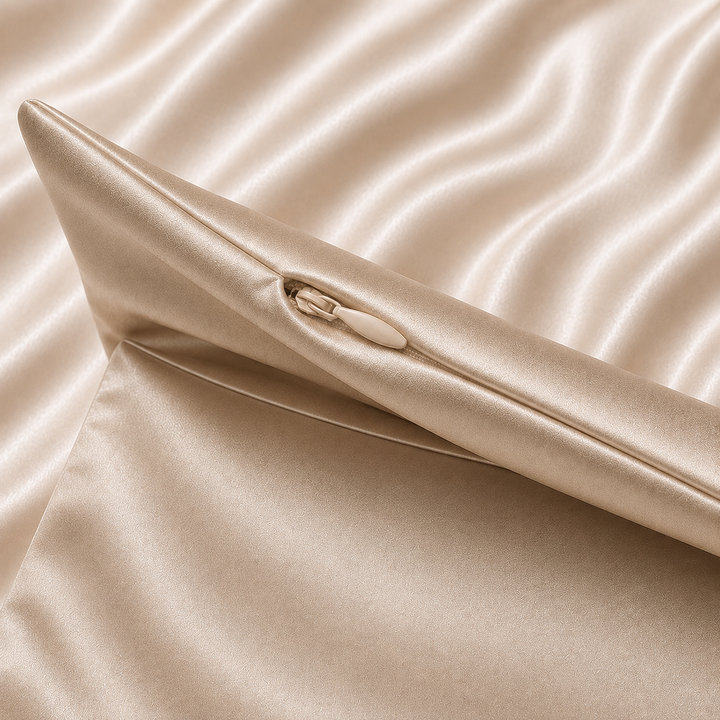 Champagne Silk Pillowcase – 22 Momme Mulberry Silk