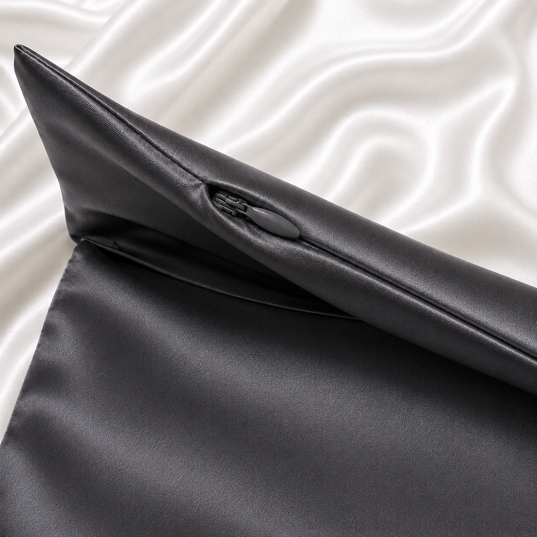 Charcoal Silk Pillowcase – 22 Momme Mulberry Silk