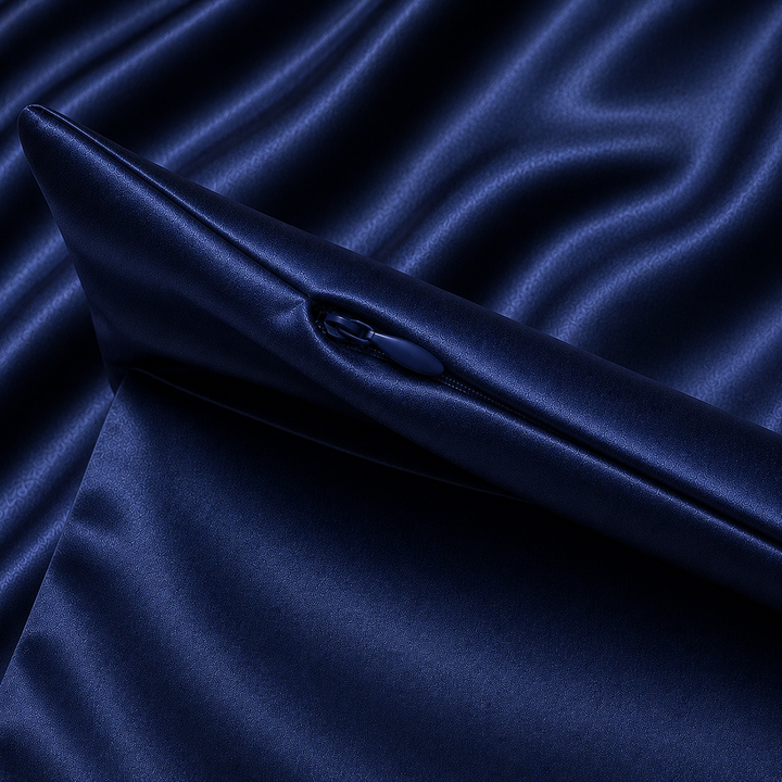 Navy Silk Pillowcase – 22 Momme Mulberry Silk
