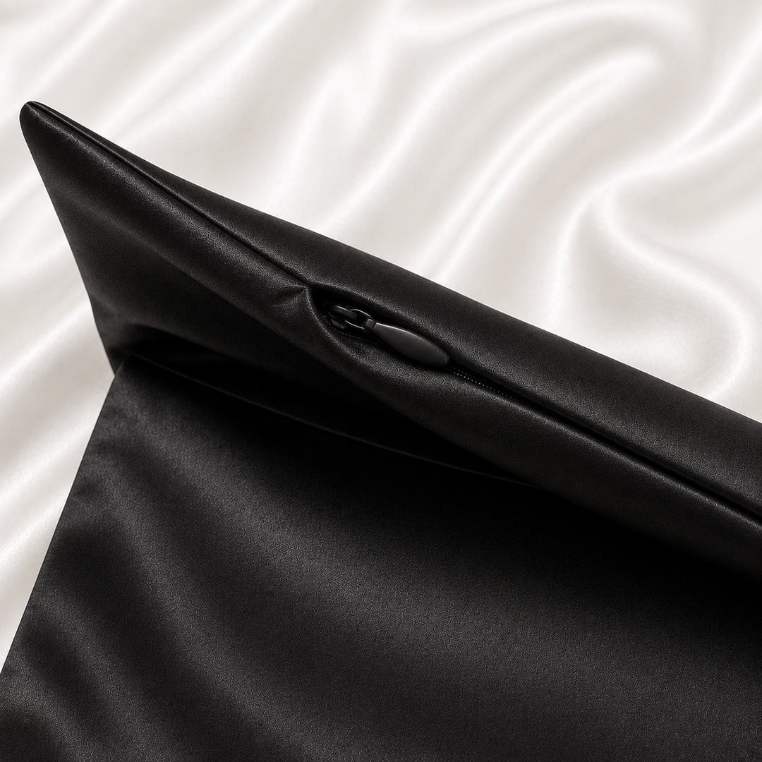 Onyx Silk Pillowcase – 22 Momme Mulberry Sil
