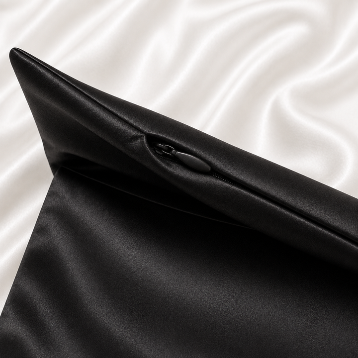 Onyx Silk Pillowcase – 22 Momme Mulberry Sil