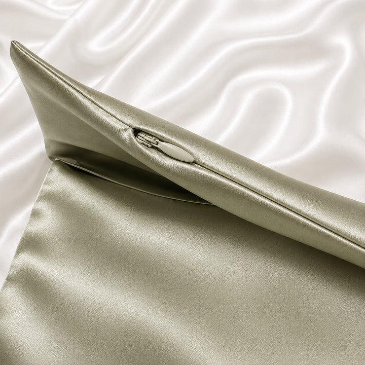 Sage Silk Pillowcase – 22 Momme Mulberry Silk