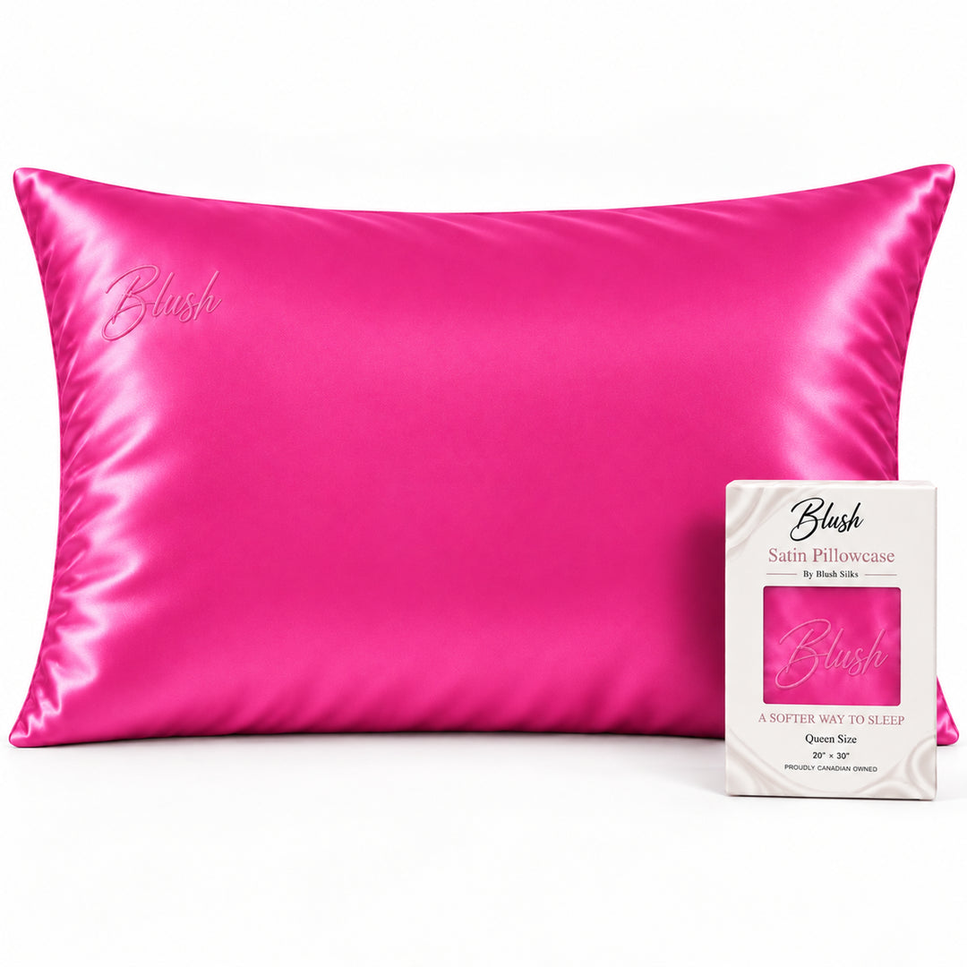 Bubblegum Satin Pillowcase Queen