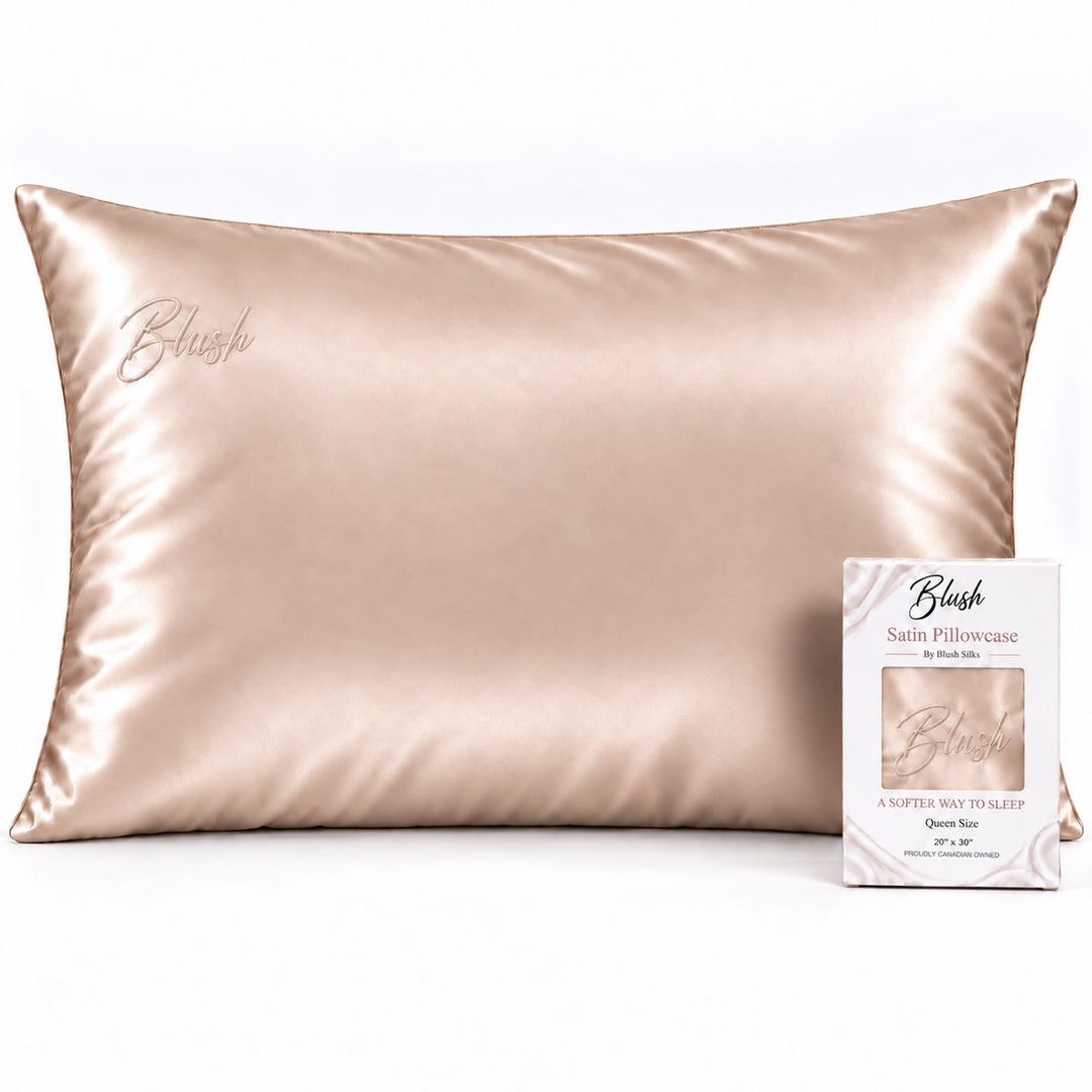 Caramel Satin Pillowcase  Queen