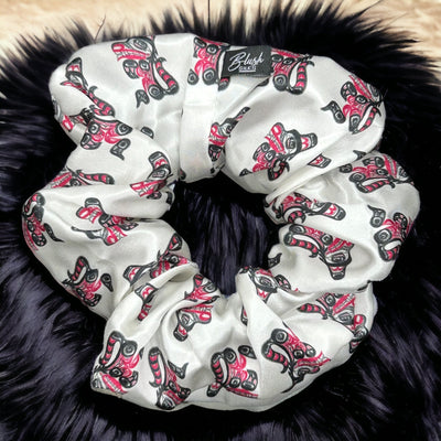 Haida Wolf - Lyle Campbell Collection - 5cm Classic 100% Pure Mulberry Silk Scrunchie