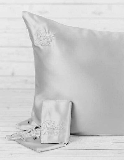 Blush Silks 100% Pure Mulberry Silk Pillowcase - Pewter